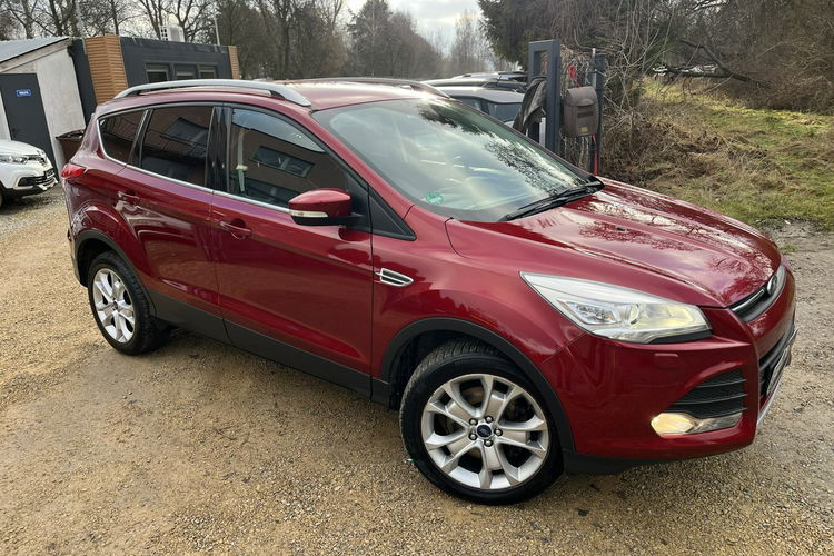Ford Kuga 2.0 Climatronic Grzana Przednia szyba i fotele Xenon Stan BDB Bezwypad zdjęcie 11