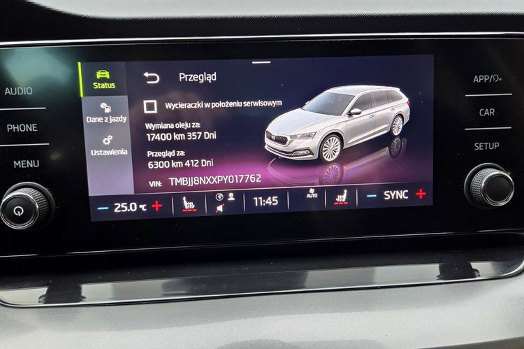 Skoda Octavia 2.0 TDI 150 KM, DSG Ambition, Salon PL, serwis ASO, F.VAT23, leasing zdjęcie 24