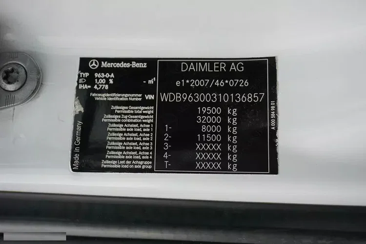 Mercedes ANTOS / 1830 / EURO 6 / CHŁODNIA + WINDA / 18 PALET zdjęcie 11