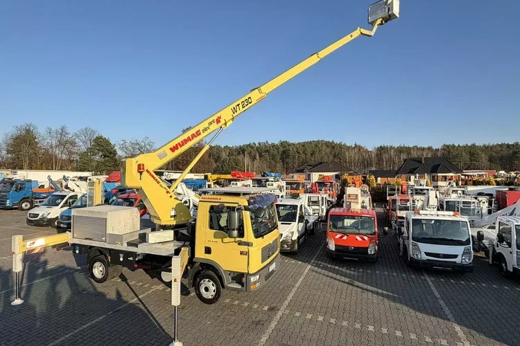 MAN TGL 8.210 Zwyżka WUMAG WT 230 23m w bok 18m podnośnik zdjęcie 23