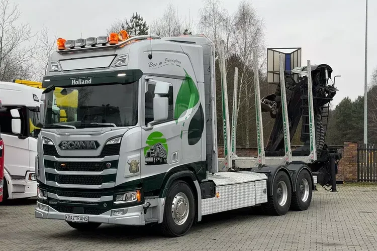 Scania R650 bez EGR pełna opcja palfinger epsilon Z 2x wysów 2018/19 6x4 zdjęcie 4