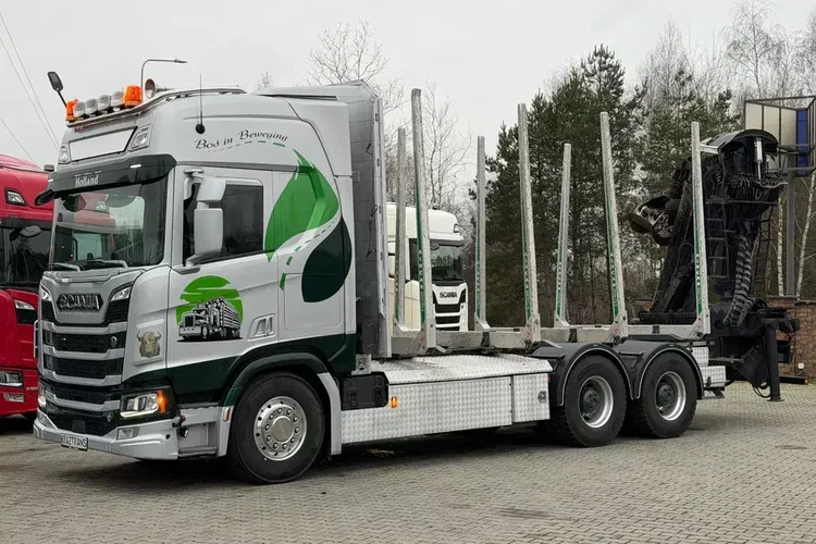 Scania R650 bez EGR pełna opcja palfinger epsilon Z 2x wysów 2018/19 6x4 zdjęcie 5