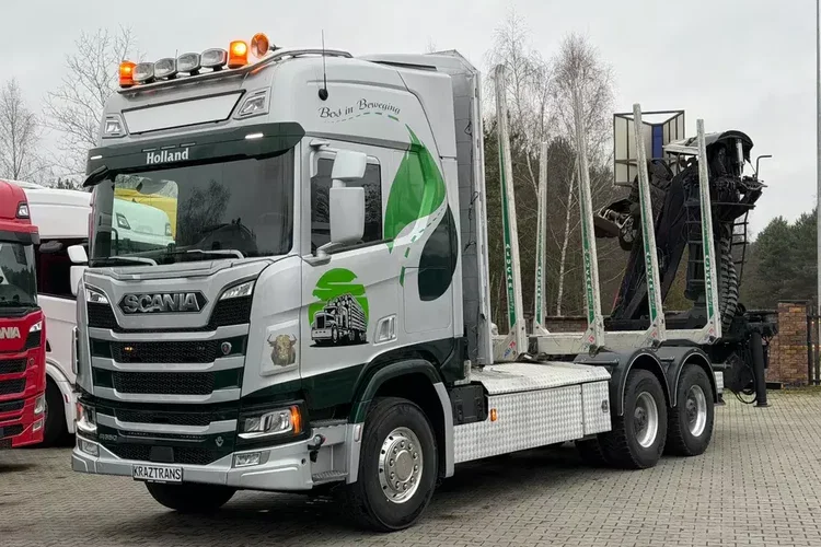 Scania R650 bez EGR pełna opcja palfinger epsilon Z 2x wysów 2018/19 6x4 zdjęcie 7