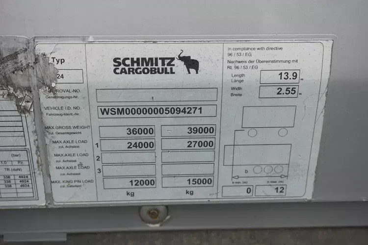 Schmitz KONTENER / XL / OŚ PODNOSZONA zdjęcie 11