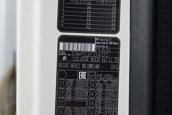MAN TGX / 18.430 / E 6 / GX / FIRANKA / 21 PALET / DŁ. 8, 5 M zdjęcie 11