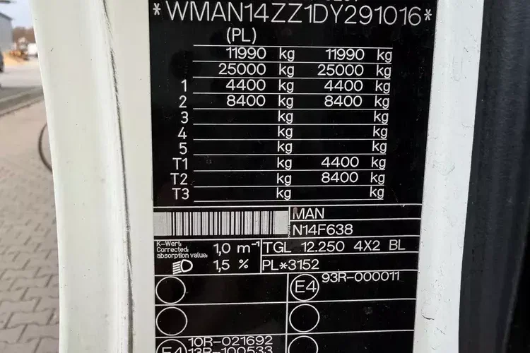 MAN TGL 12.250 FIRANA 19 EuroPalet zdjęcie 18