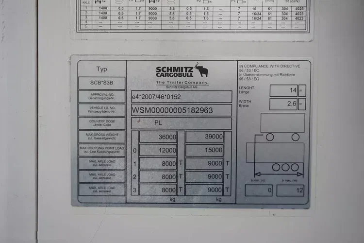 Schmitz / CHŁODNIA / CARRIER VECTOR 1550 / OŚ PODNOSZONA zdjęcie 11