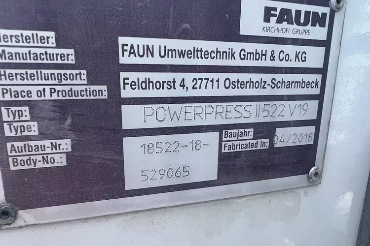 Mercedes AROCS 2536 eur6 FAUN VARIOPRSS522 zdjęcie 14