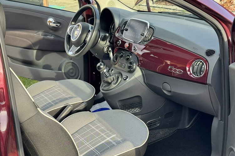 Fiat 500 1.25 Benz. 70KM z Niemiec, Panorama, Tempomat - Model Liftowy 2017r. zdjęcie 14