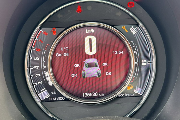 Fiat 500 1.25 Benz. 70KM z Niemiec, Panorama, Tempomat - Model Liftowy 2017r. zdjęcie 19