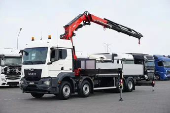 MAN TGS / 35.470 / E 6 / SKRZYNIOWY + HDS / FASSI F 545 / ŁAD. 13 105 KG / PILOT