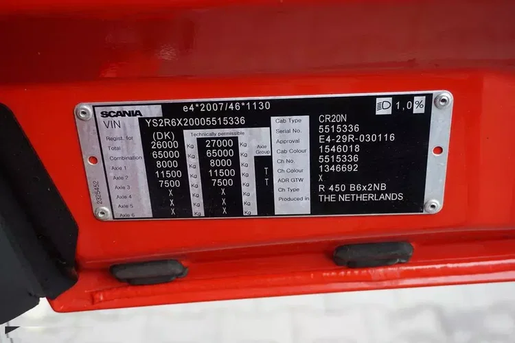 Scania R 450 / ACC / EURO 6 / ZESTAW BDF / 7.15 , 7.45 , 7.82 M / WINDA / RETARDER zdjęcie 11