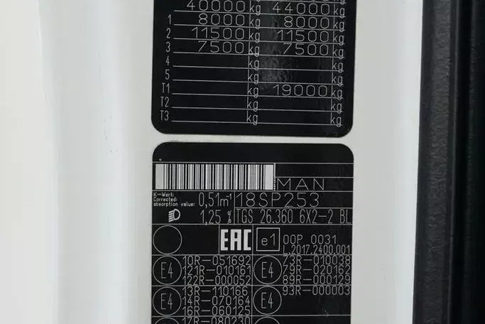 MAN TGS / 26.360 / EURO 6 / CHŁODNIA + WINDA / 20 PALET zdjęcie 11