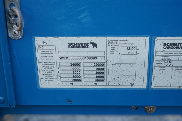 Schmitz -CARGOBULL / FIRANKA / KOSZ NA PALETY / STANDARD / zdjęcie 25