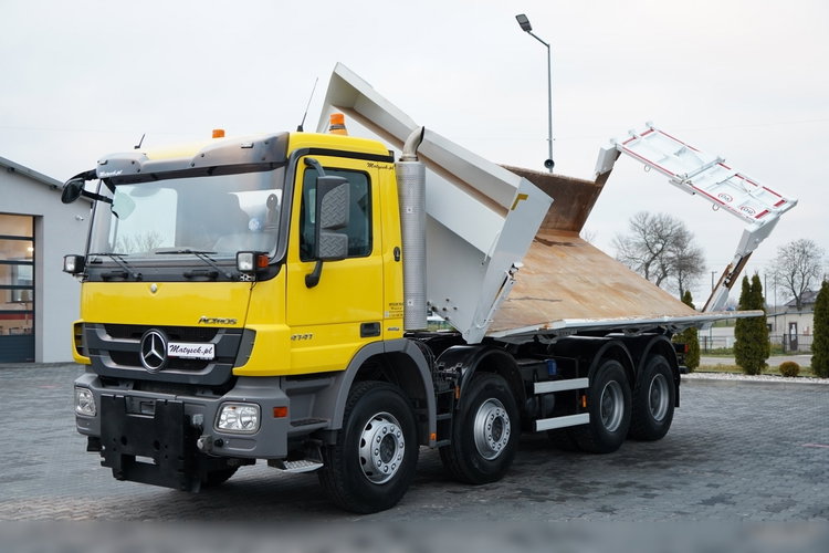 Mercedes ACTROS 4141 / 8x4 / BDF WYMIENNA ZABUDOWA / WYWROTKA  DWUSTRONNA / HYDROBURTA / HYDROKLAPA / EPS + SPRZĘGŁO / CZOŁOWNICA zdjęcie 13