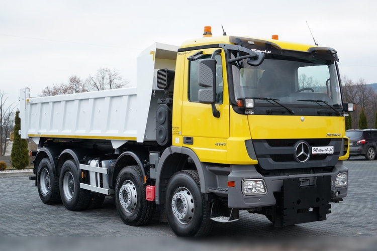 Mercedes ACTROS 4141 / 8x4 / BDF WYMIENNA ZABUDOWA / WYWROTKA  DWUSTRONNA / HYDROBURTA / HYDROKLAPA / EPS + SPRZĘGŁO / CZOŁOWNICA zdjęcie 23