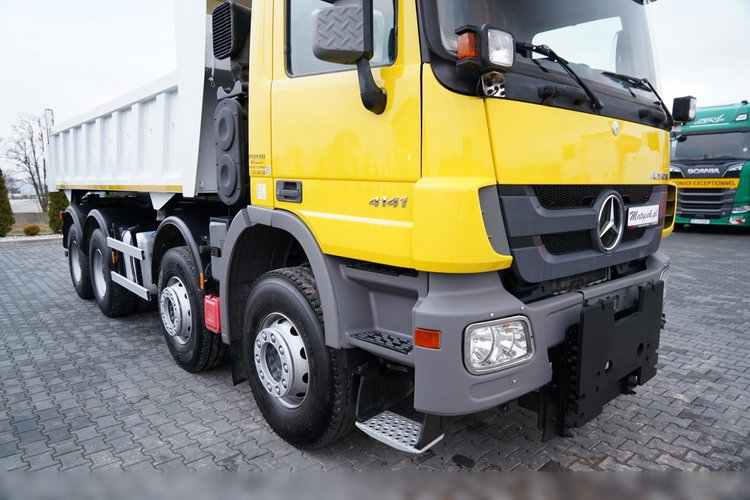 Mercedes ACTROS 4141 / 8x4 / BDF WYMIENNA ZABUDOWA / WYWROTKA  DWUSTRONNA / HYDROBURTA / HYDROKLAPA / EPS + SPRZĘGŁO / CZOŁOWNICA zdjęcie 24