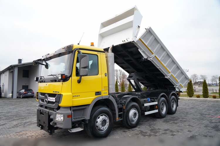 Mercedes ACTROS 4141 / 8x4 / BDF WYMIENNA ZABUDOWA / WYWROTKA  DWUSTRONNA / HYDROBURTA / HYDROKLAPA / EPS + SPRZĘGŁO / CZOŁOWNICA zdjęcie 2