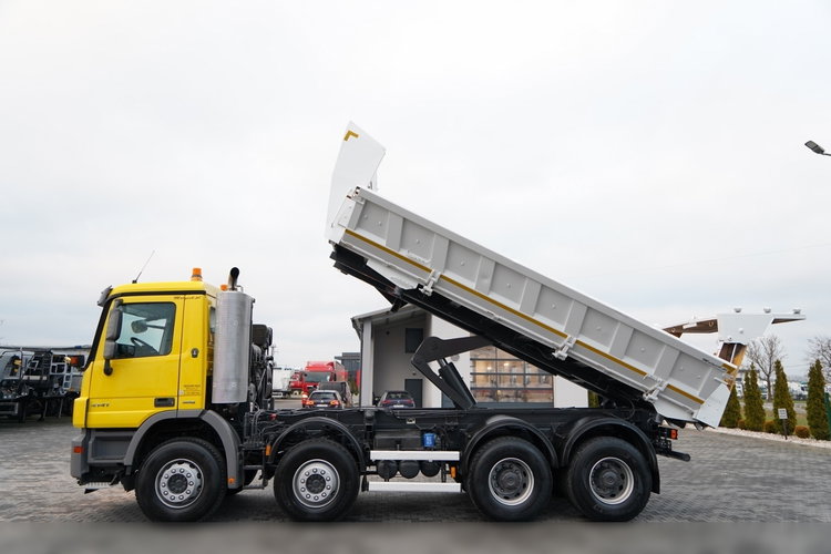 Mercedes ACTROS 4141 / 8x4 / BDF WYMIENNA ZABUDOWA / WYWROTKA  DWUSTRONNA / HYDROBURTA / HYDROKLAPA / EPS + SPRZĘGŁO / CZOŁOWNICA zdjęcie 3