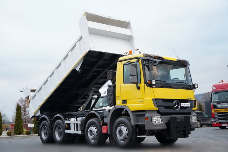 Mercedes ACTROS 4141 / 8x4 / BDF WYMIENNA ZABUDOWA / WYWROTKA  DWUSTRONNA / HYDROBURTA / HYDROKLAPA / EPS + SPRZĘGŁO / CZOŁOWNICA zdjęcie 7