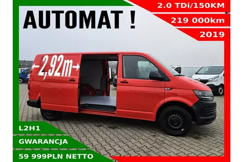 Volkswagen Transporter L2H1 59999zł NETTO 2.0TDi/150KM
