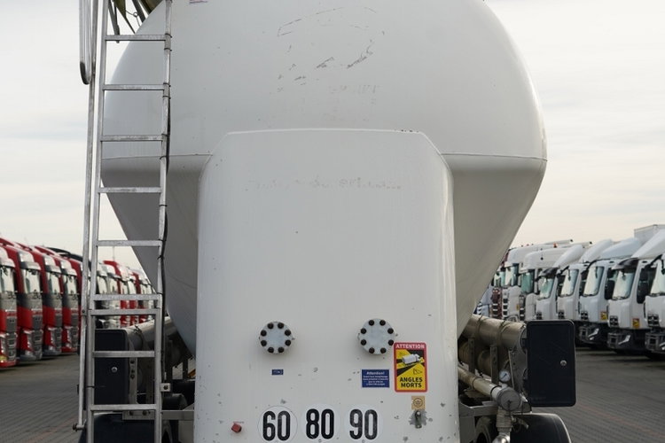 Feldbinder / CEMENTONACZEPA / 3 KOMORY / 37 000 L / SILOS / DO MATERIAŁÓW SYPKICH  / ALUFELGI zdjęcie 12