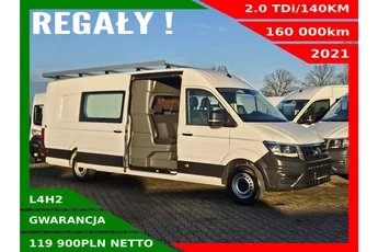Volkswagen Crafter L4H2 119900zł NETTO Brygadówka 6 osób 2.0TDi/140KM