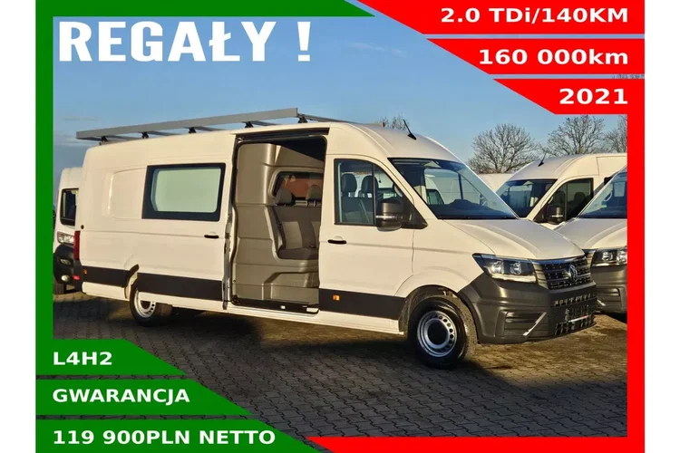 Volkswagen Crafter L4H2 119900zł NETTO Brygadówka 6 osób 2.0TDi/140KM zdjęcie 1