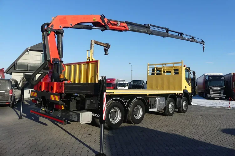 Iveco TRAKKER 450 / 8x4 / EURO 6 / HDS PALFINGER PK 22002-EH / NISKI PRZEBIEG / zdjęcie 4