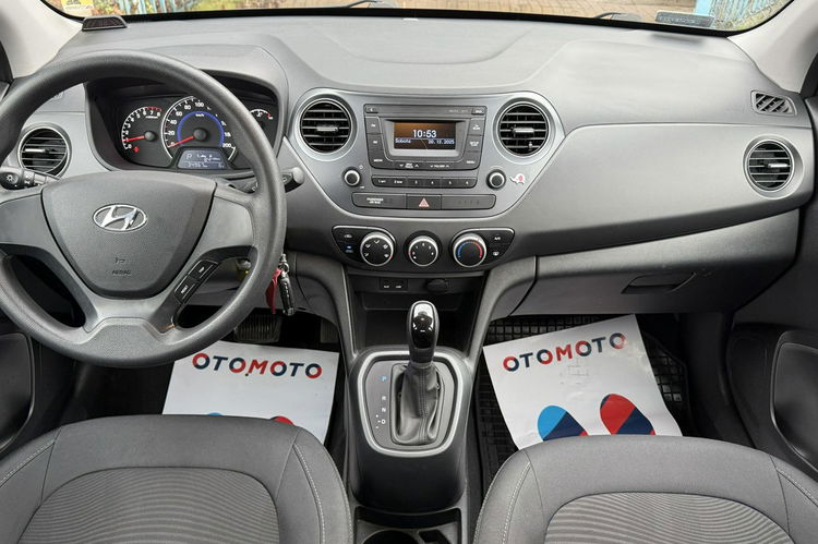 Hyundai i10 1.2i Benz automat Polski salon 1.wl bezwypadkowy 34 tys km klima gwara zdjęcie 15
