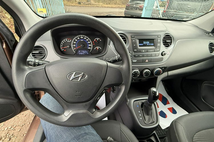 Hyundai i10 1.2i Benz automat Polski salon 1.wl bezwypadkowy 34 tys km klima gwara zdjęcie 22