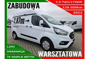 Ford transit-custom L2H2 79900zł NETTO Zabudowa warsztatowa 2.0TdCi/170KM