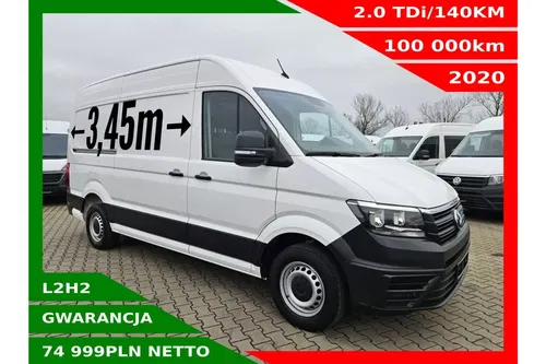 Volkswagen Crafter L2H2 74999zł NETTO 2.0TDi/140KM