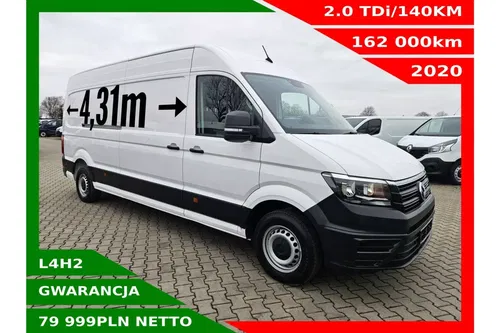 Volkswagen Crafter L4H2 79999zł NETTO 2.0TDi/140KM