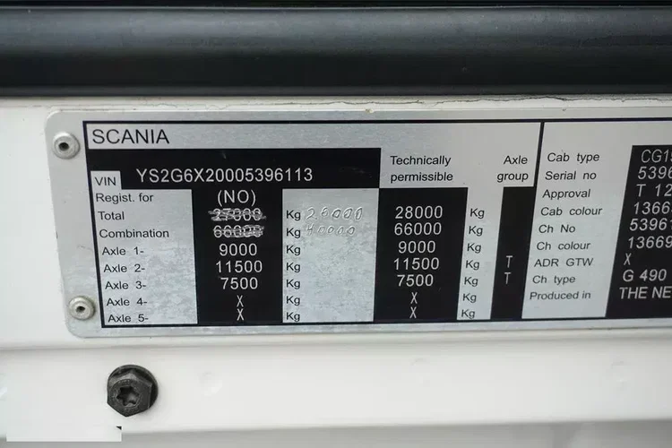Scania G 490 / 6 X 2 / SKRZYNIOWY + HDS / HMF 3220 K7 / WYSIĘG 18.9 M zdjęcie 11