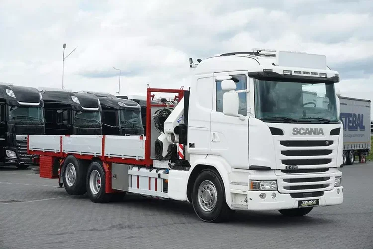 Scania G 490 / 6 X 2 / SKRZYNIOWY + HDS / HMF 3220 K7 / WYSIĘG 18.9 M zdjęcie 3