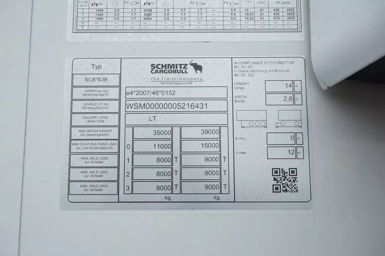 Schmitz / CHŁODNIA / TK SLX 300 zdjęcie 11