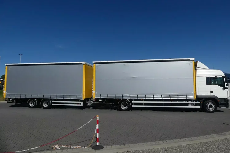 MAN TGM 18.340 / FIRANKA + WINDA / ZESTAW 38 EURO PALET / zdjęcie 8