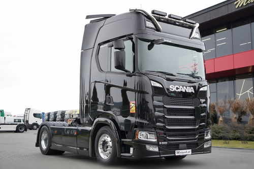 Scania S 500 / RETARDER / CAŁA NA PODUSZKACH / KLIMATYZACJA POSTOJOWA / SKÓRY 