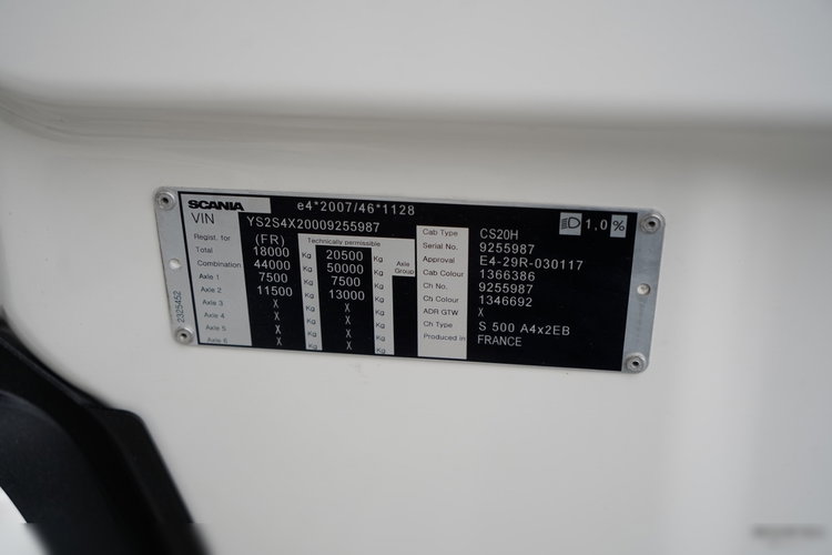 Scania S 500 / RETARDER / CAŁA NA PODUSZKACH / OPONY 100%  zdjęcie 37