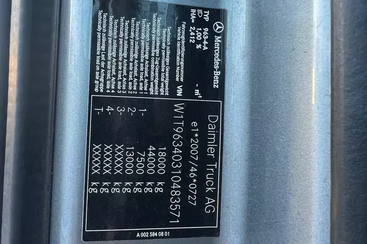 Mercedes ACTROS MP5 prokontraktowy zdjęcie 17