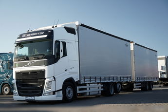Volvo FH 500 / TANDEM PRZEJAZDOWY 120 M3 / 6X2 / MEGA / OŚ PODNOSZONA / TV / + PRZYCZEPA GNIOTPOL 