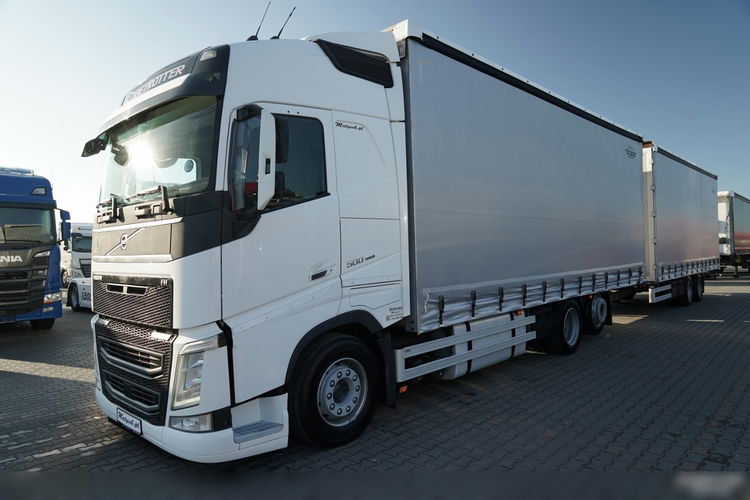 Volvo FH 500 / TANDEM PRZEJAZDOWY 120 M3 / 6X2 / MEGA / OŚ PODNOSZONA / TV / + PRZYCZEPA GNIOTPOL  zdjęcie 2