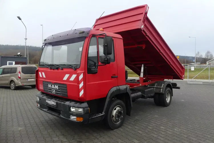 MAN LE 8.180 / 3- STRONNA WYWROTKA / BLOKADA MOSTU / zdjęcie 1