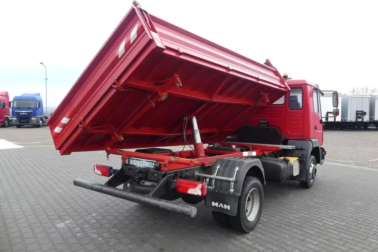 MAN LE 8.180 / 3- STRONNA WYWROTKA / BLOKADA MOSTU / zdjęcie 5