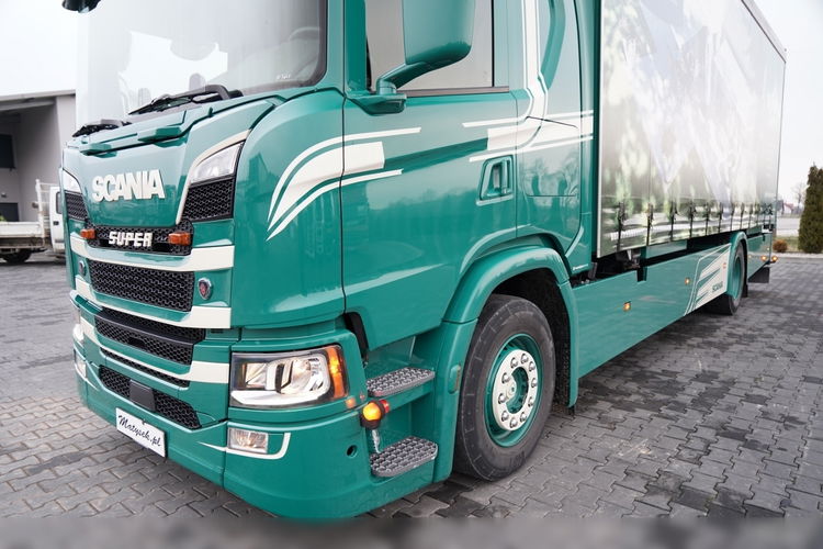 Scania G 280 / SOLÓWKA / 4x2 / FIRANKA - 7.7 m / BDE / CAŁA NA PODUSZKACH / SUWNICA / SKÓRY  zdjęcie 9