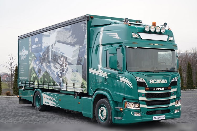 Scania G 280 / SOLÓWKA / 4x2 / FIRANKA - 7.7 m / BDE / CAŁA NA PODUSZKACH / SUWNICA / SKÓRY  zdjęcie 6