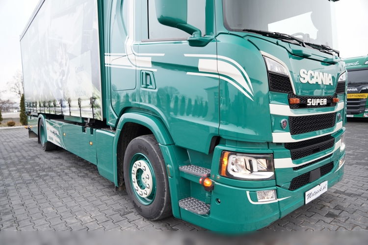 Scania G 280 / SOLÓWKA / 4x2 / FIRANKA - 7.7 m / BDE / CAŁA NA PODUSZKACH / SUWNICA / SKÓRY  zdjęcie 7