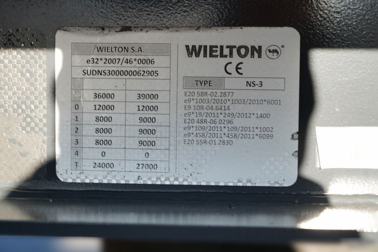 Wielton FIRANKA / MEGA / OŚ PODNOSZONA / OSIE SAF / zdjęcie 29