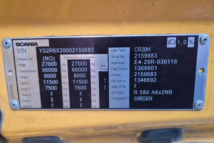 Scania R580 V8 Boogie Full Air zdjęcie 37